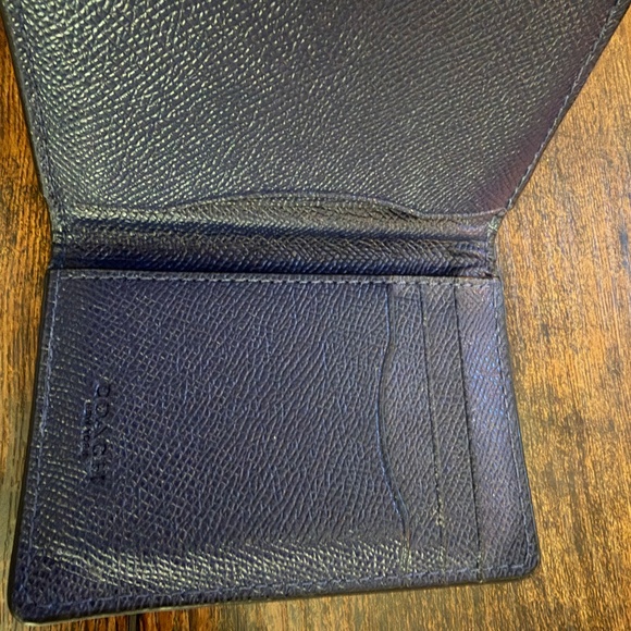 Mens Blue Coach Wallet - Picture 3 of 3